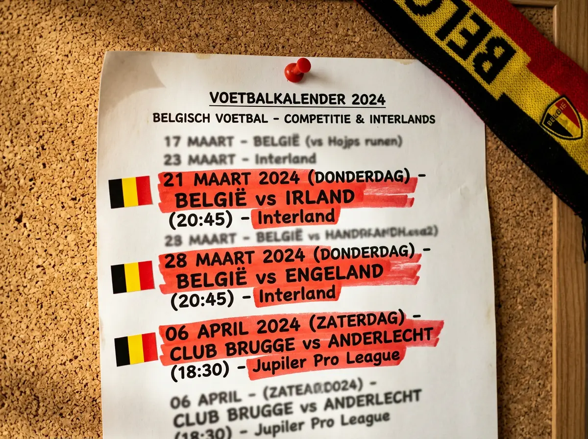 Speelschema van de Rode Duivels op het WK 2026 met Belgische aftraptijden